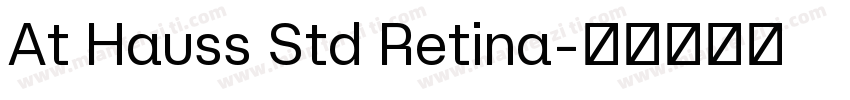 At Hauss Std Retina字体转换